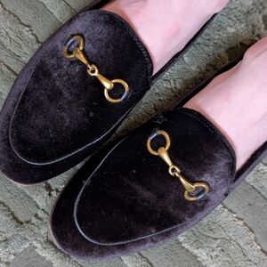 Vintage Italian Leather Loafers With Horsebit Hardware